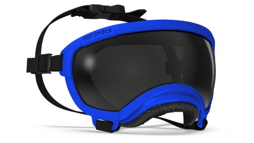 Hondenbril Rex Specs V2 - maat extra smal - bighorn blauw