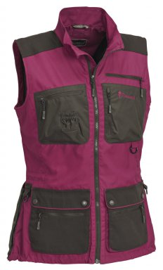 Hondensport vest dames - Fuchsia/ Suede bruin - small