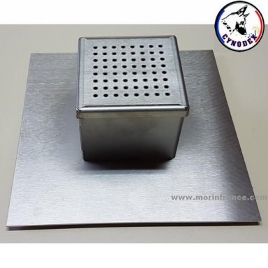 Inox detectiepot groot + deksel