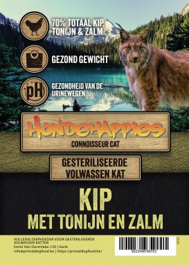 Gesteriliseerde Volwassen Kat Kip met Tonijn en Zalm 1,5 kg
