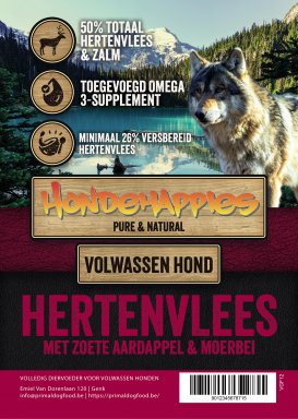Pure & Natural Hertenvlees met Zoete Aardappel & Moerbei 6 kg