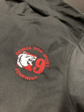 Hoodie zwart - Primal Dog Sport - maat L - heren