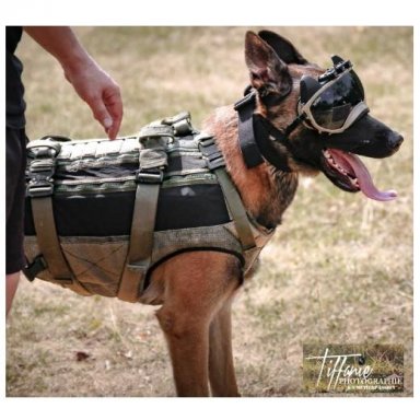 ballistisch kogelwerend harnas hond - maat S - groen