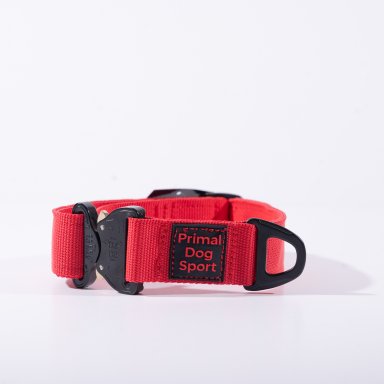 nylon halsband 40 mm - cobra sluiting - 40-62cm - rood