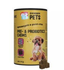 EXCE5050A Excellent Pets Pre- & Probiotics Chews 60 Treats