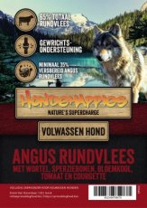HH5728 Nature’s supercharge Angus Rundvlees met Wortel, Sperziebonen, Bloemkool, Tomaat en Courgette 6 kg