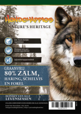 HH5803 Hondehappies Nature's Heritage 80% Zalm, haring, schelvis en forel - 10 kg