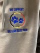 Hoodie grijs Belgian Blue Paw - maat S - heren