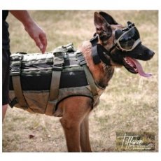 P7712 ballistisch kogelwerend harnas hond - maat M - groen