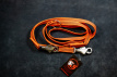 PDS670 anti-slip soft - oranje politielijn 130-250 cm - 2cm - Swiftlock Quick Relaese System