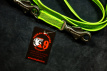 PDS673 anti-slip soft - groen politielijn 130-250 cm - 2cm - Swiftlock Quick Relaese System
