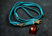anti-slip soft - blauw politielijn 130-250 cm - 2cm - Swiftlock Quick Relaese System