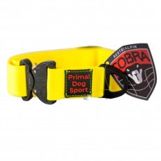 PDS918 nylon halsband 40 mm - cobra sluiting - 40-62cm - geel