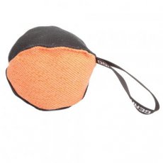 training bal - nylcot materiaal - #16cm - zwart/oranje
