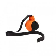 training bal - nylcot materiaal - 9x65 cm - zwart-oranje
